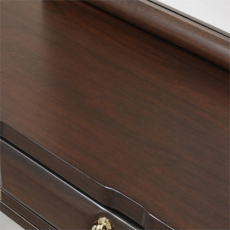 Bowery Hill Transitional Bedroom Mirror without Beveled Edge in Espresso