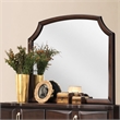 Bowery Hill Transitional Bedroom Mirror without Beveled Edge in Espresso