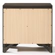 Bowery Hill Wood & Metal 2-Drawer Nightstand in Espresso