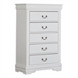 Bowery Hill 3 Pc Full Bedroom Set Sleek Modern Transitional Style in White