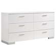 Bowery Hill 4 Pc Twin Bedroom Set White with LED Upholstered Headboard