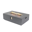 Bowery Hill Concrete Propane Natural Gas Fire Pit Table in Light Gray