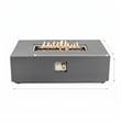 Bowery Hill Concrete Propane Natural Gas Fire Pit Table in Light Gray