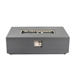 Bowery Hill Concrete Propane Natural Gas Fire Pit Table in Light Gray