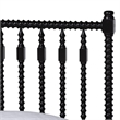 Bowery Hill Spindle Platform Bed Turned Bed Frame Full in Black