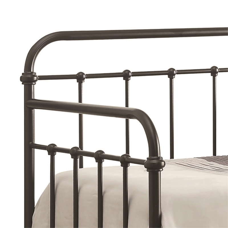 Bowery Hill Twin Metal Daybed with Minimalist Design in Bronze