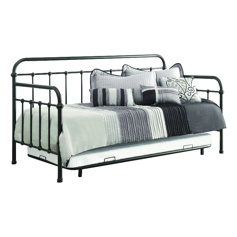 Bowery Hill Twin Metal Daybed with Minimalist Design in Bronze