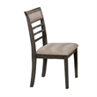 Bowery Hill 5 Piece Wooden Dining Table Set in Weathered Brown