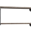 Bowery Hill Antique Metal Framed 2 Tier Wall Rack in Brown and Gray