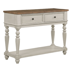 Bowery Hill 52 Inch Console Sideboard Buffet with Drawers in White