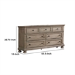 Bowery Hill Dresser with 1 Hidden Drawer and Weathered Look in Gray
