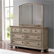 Bowery Hill Dresser with 1 Hidden Drawer and Weathered Look in Gray
