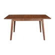 Bowery Hill Wood 60 Inch Butterfly Extension Dining Table in Bourbon Oak