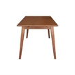 Bowery Hill Wood 60 Inch Butterfly Extension Dining Table in Bourbon Oak