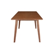Bowery Hill Wood 60 Inch Butterfly Extension Dining Table in Bourbon Oak