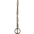 Bowery Hill 60 x 3 Watt Round Frame Chandelier with 6 Foot Chain in Gold