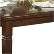 Bowery Hill Rectangular Wooden Dining Table with Tapered Legs in Oak Brown
