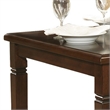 Bowery Hill Rectangular Wooden Dining Table with Tapered Legs in Oak Brown