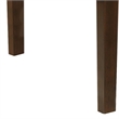Bowery Hill Rectangular Wooden Dining Table with Tapered Legs in Oak Brown