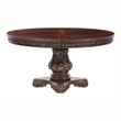 Bowery Hill 60 to 76 Inch Round Dining Table with Pedestal in Cherry