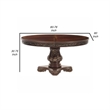 Bowery Hill 60 to 76 Inch Round Dining Table with Pedestal in Cherry