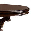 Bowery Hill 60 Inch Round Wood Dining Table with Single Pedestal in Cherry