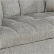 Bowery Hill 59 Inch Sleeper Sofa Bed Futon with Grid Tufting in Beige