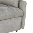 Bowery Hill 59 Inch Sleeper Sofa Bed Futon with Grid Tufting in Beige