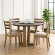 Bowery Hill 47 in Round Dining Table in Vintage Walnut Brown