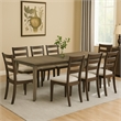 Bowery Hill 72 to 88 in Extendable Dining Table in Walnut Brown