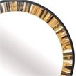 Bowery Hill 32 in Round Accent Wall Mirror with Agate Pattern