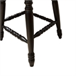 Bowery Hill Windsor Swivel Counter Height Chair with Arrow Back in Black