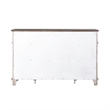 Bowery Hill Breakfront Server with Felt Lined Drawers in Riverstone Grey