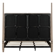 Bowery Hill King Panel Bed with Picture Frame Molding in Barley Buff Brown