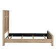 Bowery Hill Queen Panel Bed with Picture Frame Molding in Barley Buff Brown