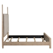 Bowery Hill California King Panel Bed with Frame Molding in Barley Buff