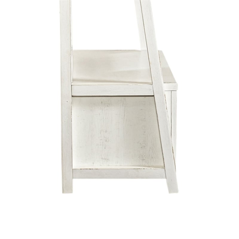 Bowery Hill 2 Piece Hall Tree with Mirror and Storage Drawer in White