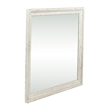 Bowery Hill Mirror with Beveled Edge and Dresser Mount in Whitestone