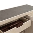 Bowery Hill Server with Faux Concrete Top and Hidden Drawers in Cloud White