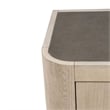 Bowery Hill Server with Faux Concrete Top and Hidden Drawers in Cloud White