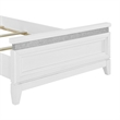 Bowery Hill Full Upholstered Bed with LED and Rhinestones in Pearl White