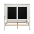 Bowery Hill Queen Upholstered Bed with LED and Rhinestones in Pearl White