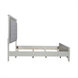 Bowery Hill California King Bed with LED and Rhinestones in Pearl White