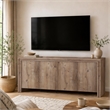 Bowery Hill 60 Inch 4 Door Sideboard with Soft Close Hinges in Brown