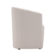 Bowery Hill Modern Barrel Back Upholstered Armchair in Barley