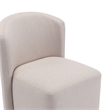 Bowery Hill Modern Barrel Back Upholstered Side Chair in Barley