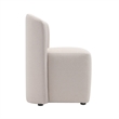 Bowery Hill Modern Barrel Back Upholstered Side Chair in Barley
