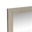 Bowery Hill Landscape Mirror with Beveled Edge in Washed Taupe and Silver