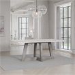 Bowery Hill Dining Table with Concrete Top and Acacia Base in Grey