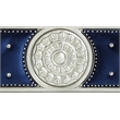 Bowery Hill Queen Panel Bed with Button Tufted Headboard in Blue Velvet